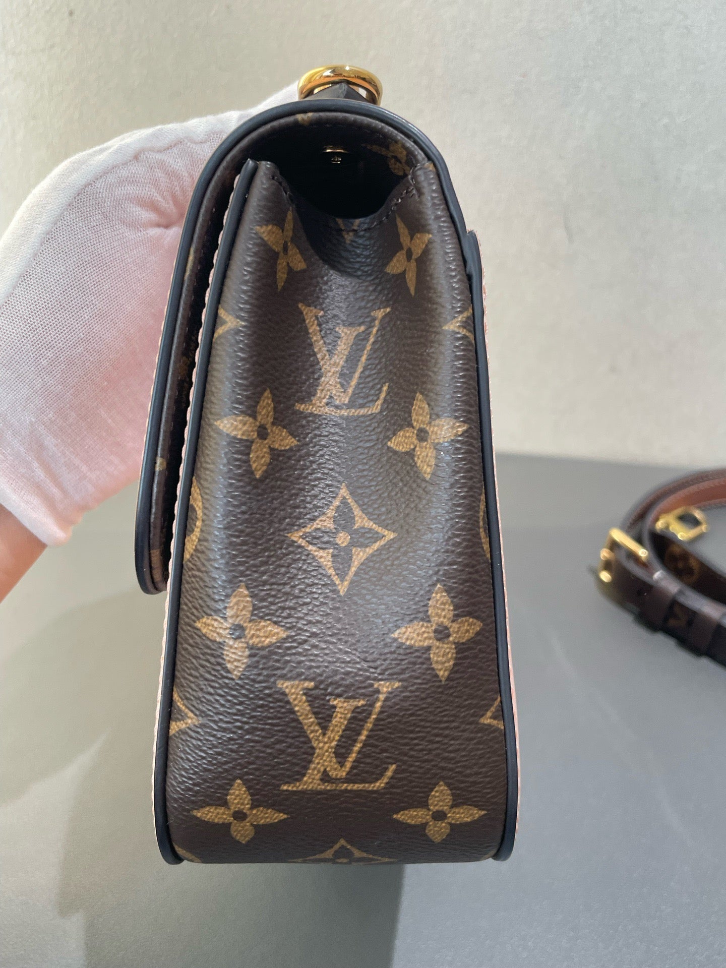 Louis Vuitton - Cherrywood BB - Patent leather and Monogram canvas - Pink and Brown - (Small)