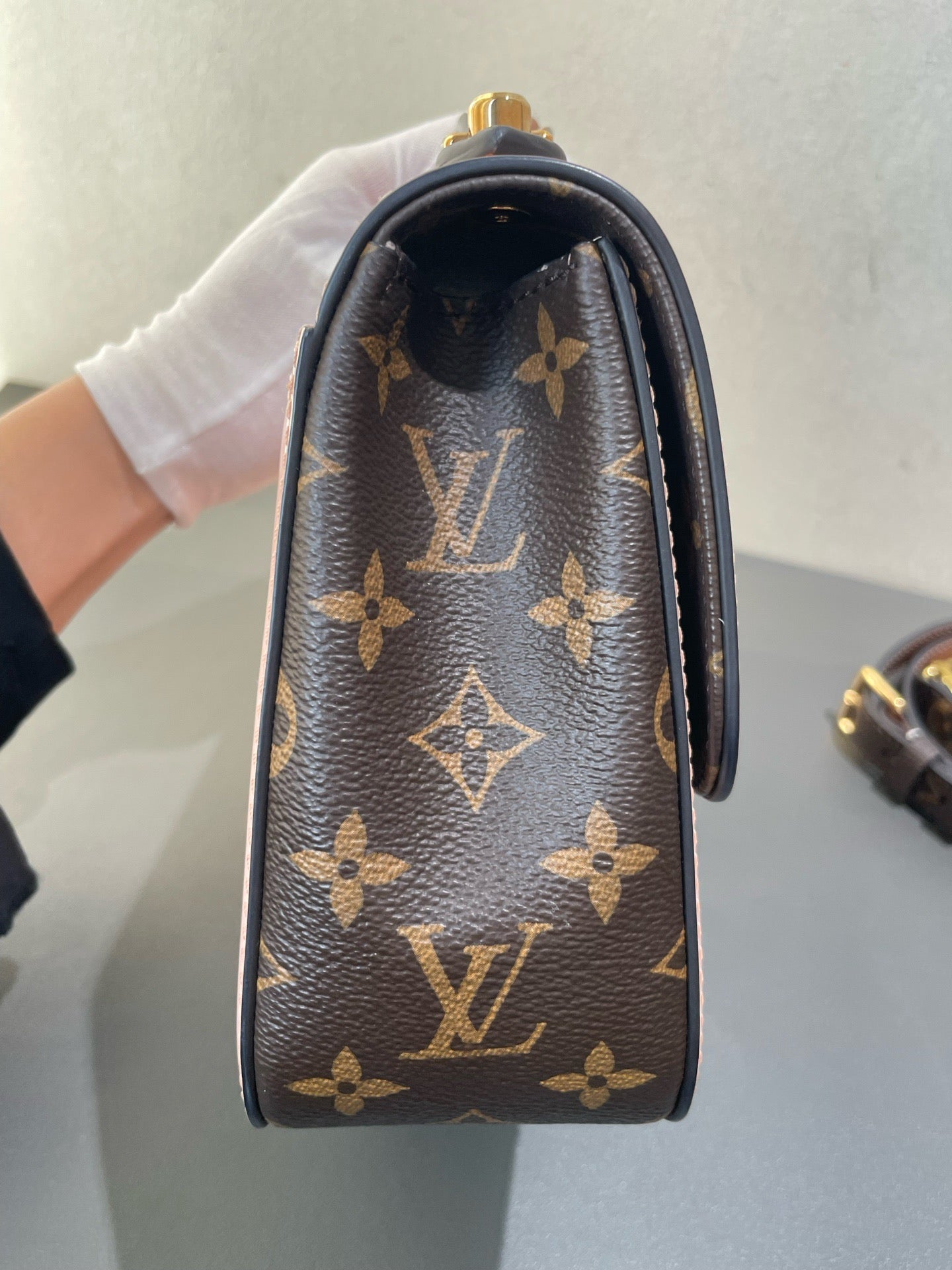 Louis Vuitton - Cherrywood BB - Patent leather and Monogram canvas - Pink and Brown - (Small)