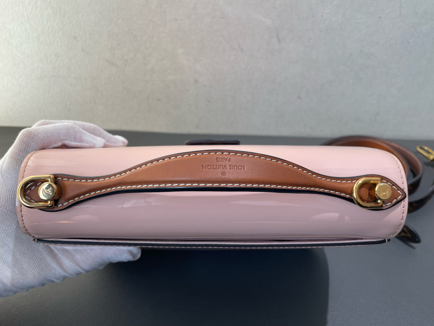 Louis Vuitton - Cherrywood BB - Patent leather and Monogram canvas - Pink and Brown - (Small)