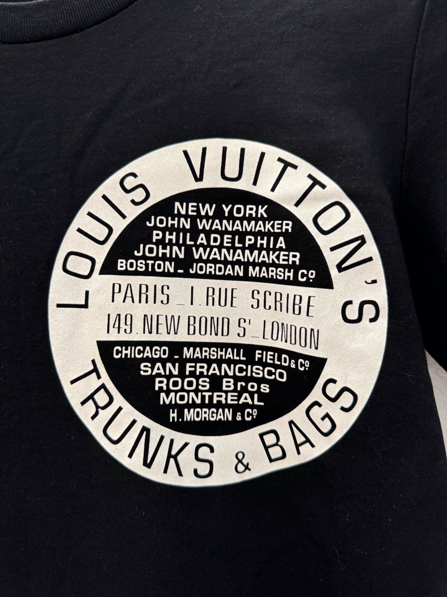 Louis Vuitton - Circular Logo T-shirt - Cotton - Black - (S)