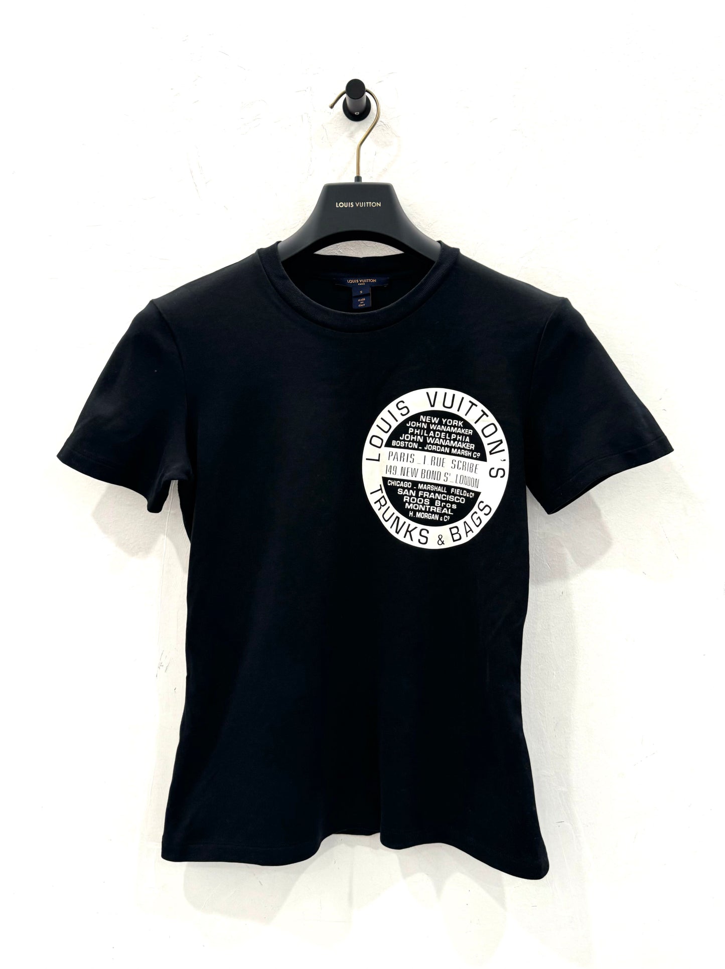 Louis Vuitton - Circular Logo T-shirt - Cotton - Black - (S)