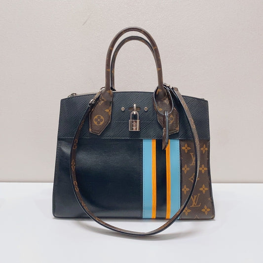 Louis Vuitton - City Steamer - Leather - Black - (medium)