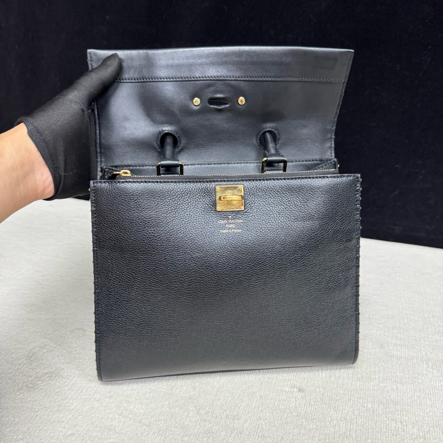 Louis Vuitton - City Steamer - Leather - Black - (mini)