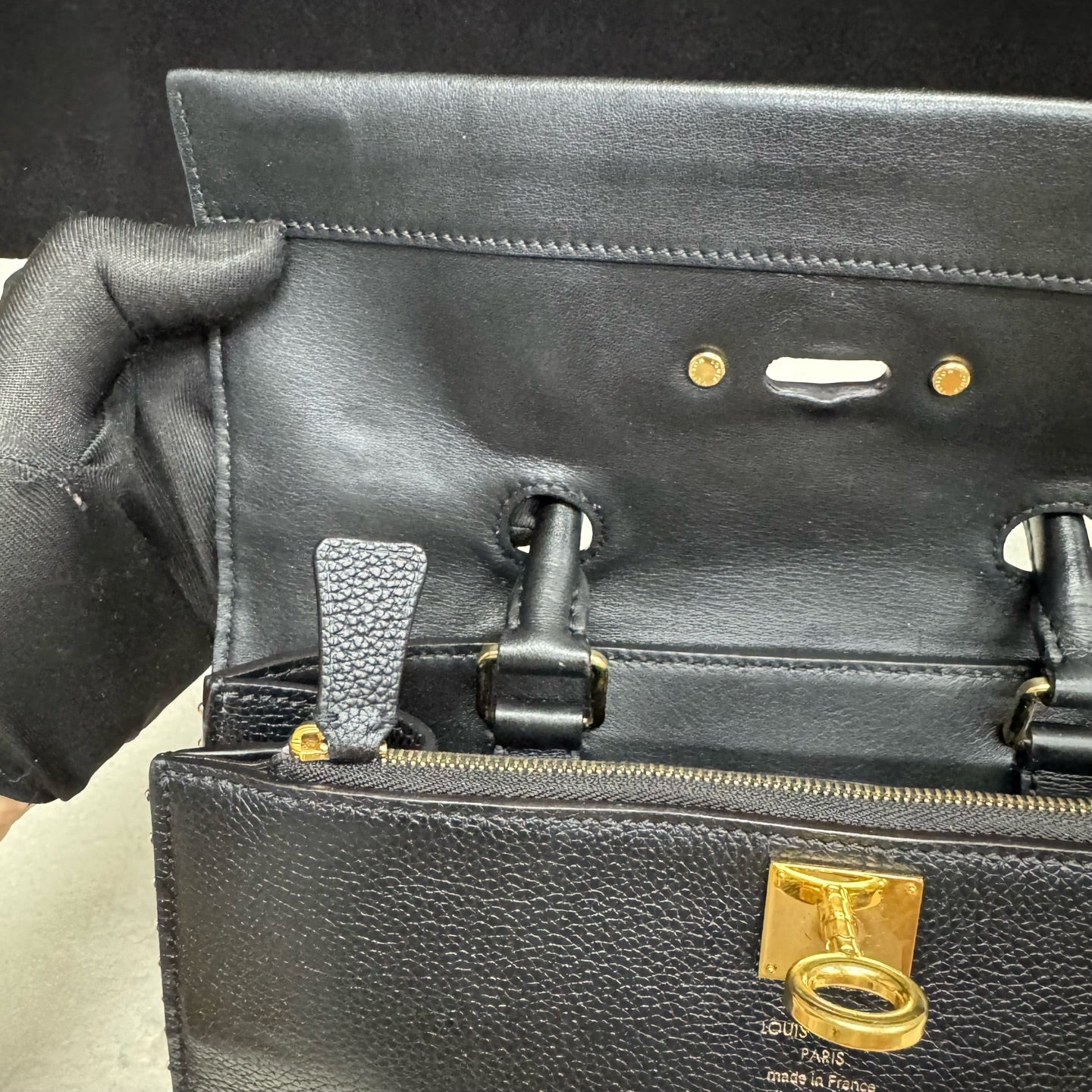 Louis Vuitton - City Steamer - Leather - Black - (mini)