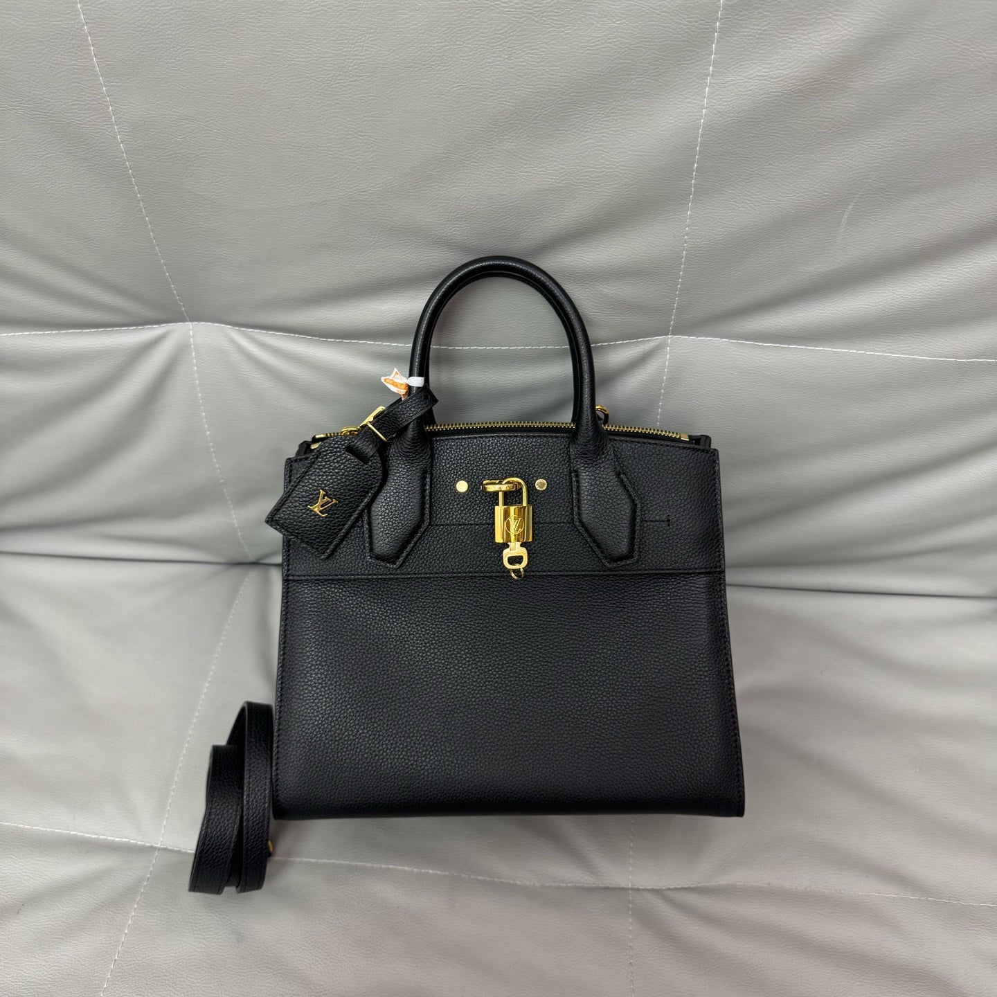 Louis Vuitton - City Steamer - Leather - Black - (small)