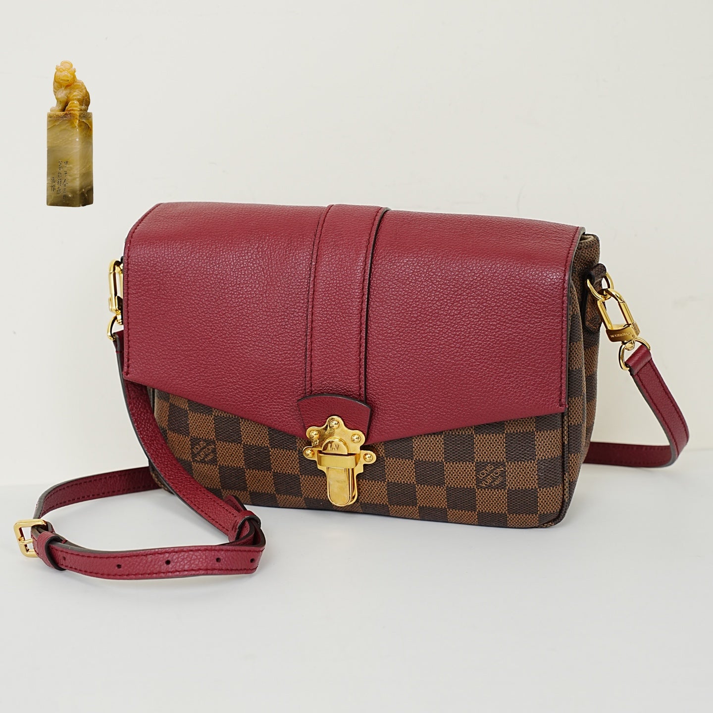 Louis Vuitton - Clapton - Leather - Burgundy - (Other)