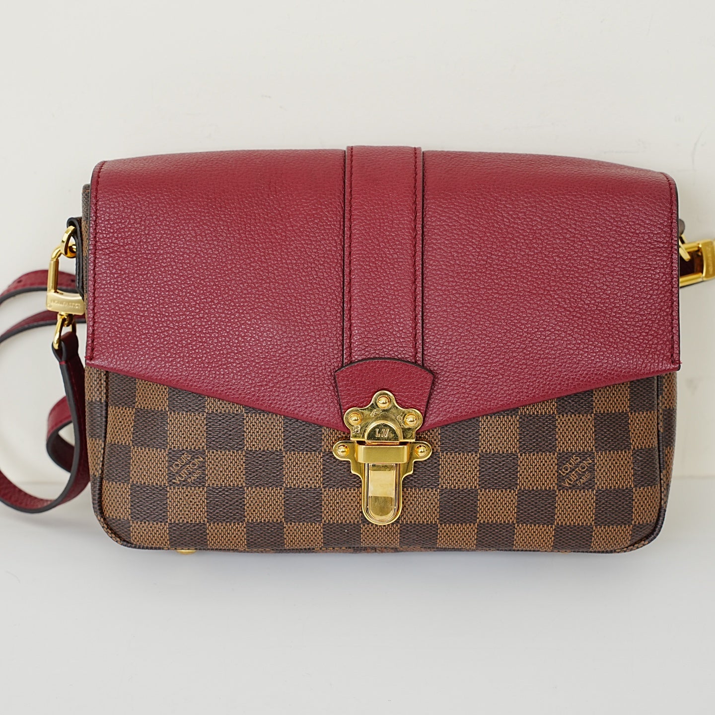 Louis Vuitton - Clapton - Leather - Burgundy - (Other)