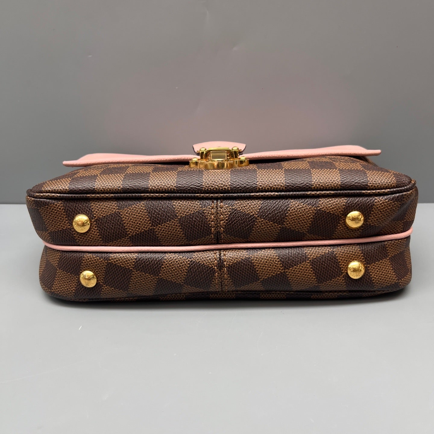 Louis Vuitton - Clapton Messenger Bag - Damier Ebene coated canvas and leather - Brown and Pink - (medium)