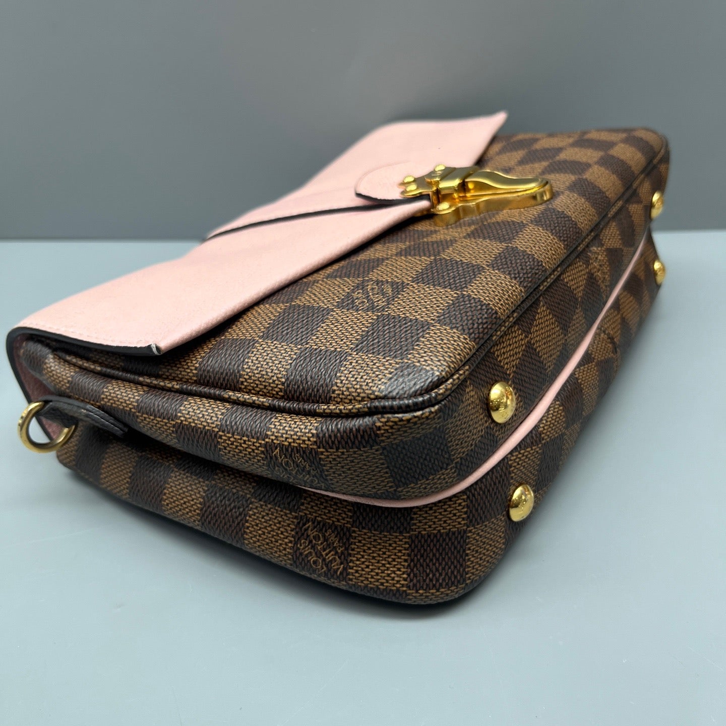 Louis Vuitton - Clapton Messenger Bag - Damier Ebene coated canvas and leather - Brown and Pink - (medium)