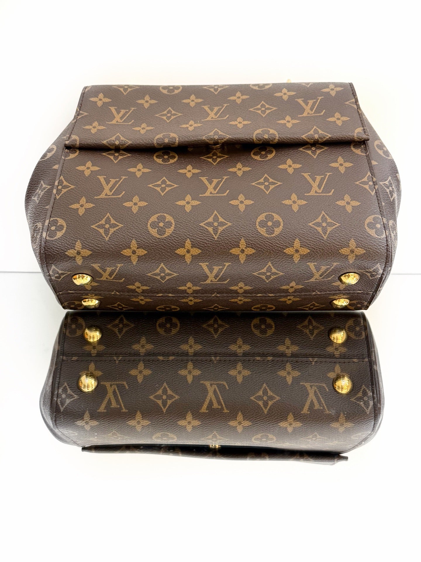 Louis Vuitton - Cluny BB - Monogram coated canvas and cowhide leather - Brown - (Small)