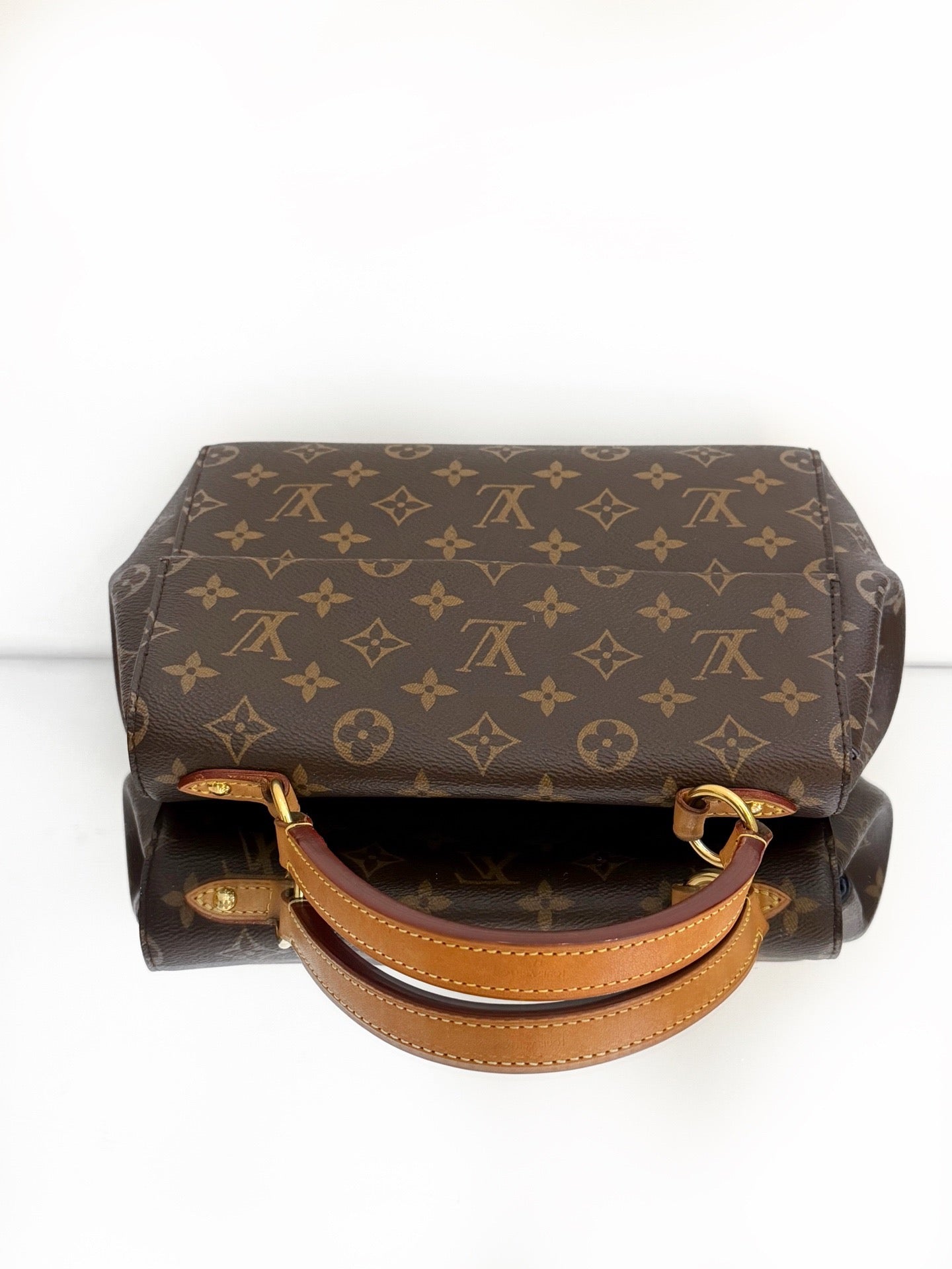 Louis Vuitton - Cluny BB - Monogram coated canvas and cowhide leather - Brown - (Small)
