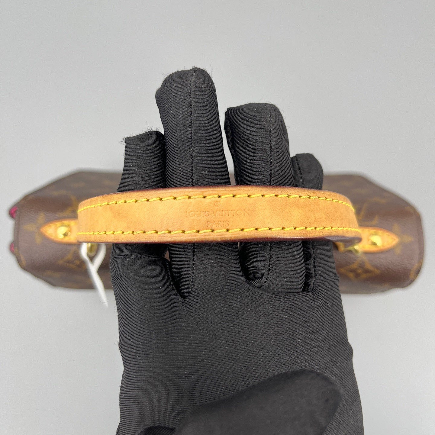Louis Vuitton - Cluny BB - Monogram coated canvas with leather trim - Brown with pink interior and strap accents - (Small)