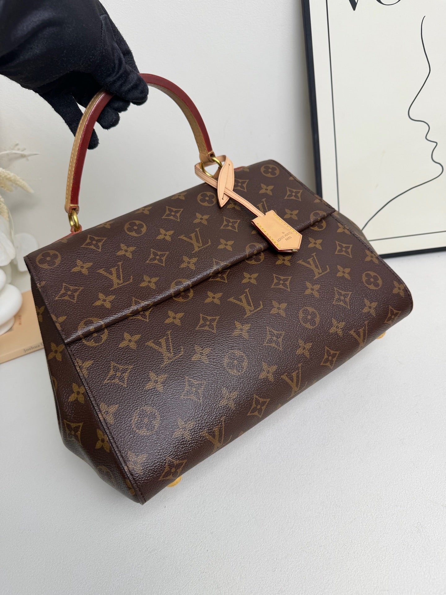 Louis Vuitton - Cluny MM - Leather - Brown - (medium)