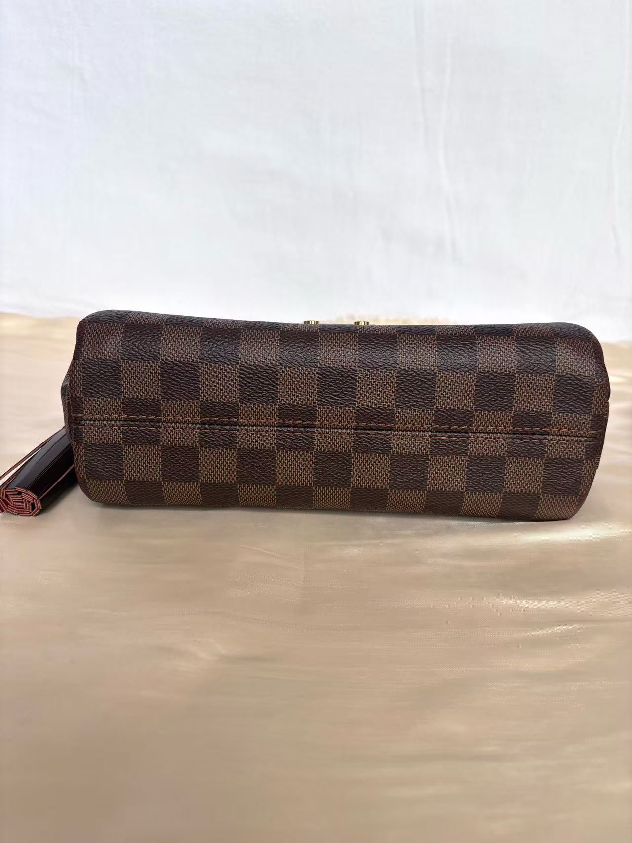 Louis Vuitton - Croisette - Damier Ebène coated canvas with cowhide leather trim - Brown with Red interior - (small)