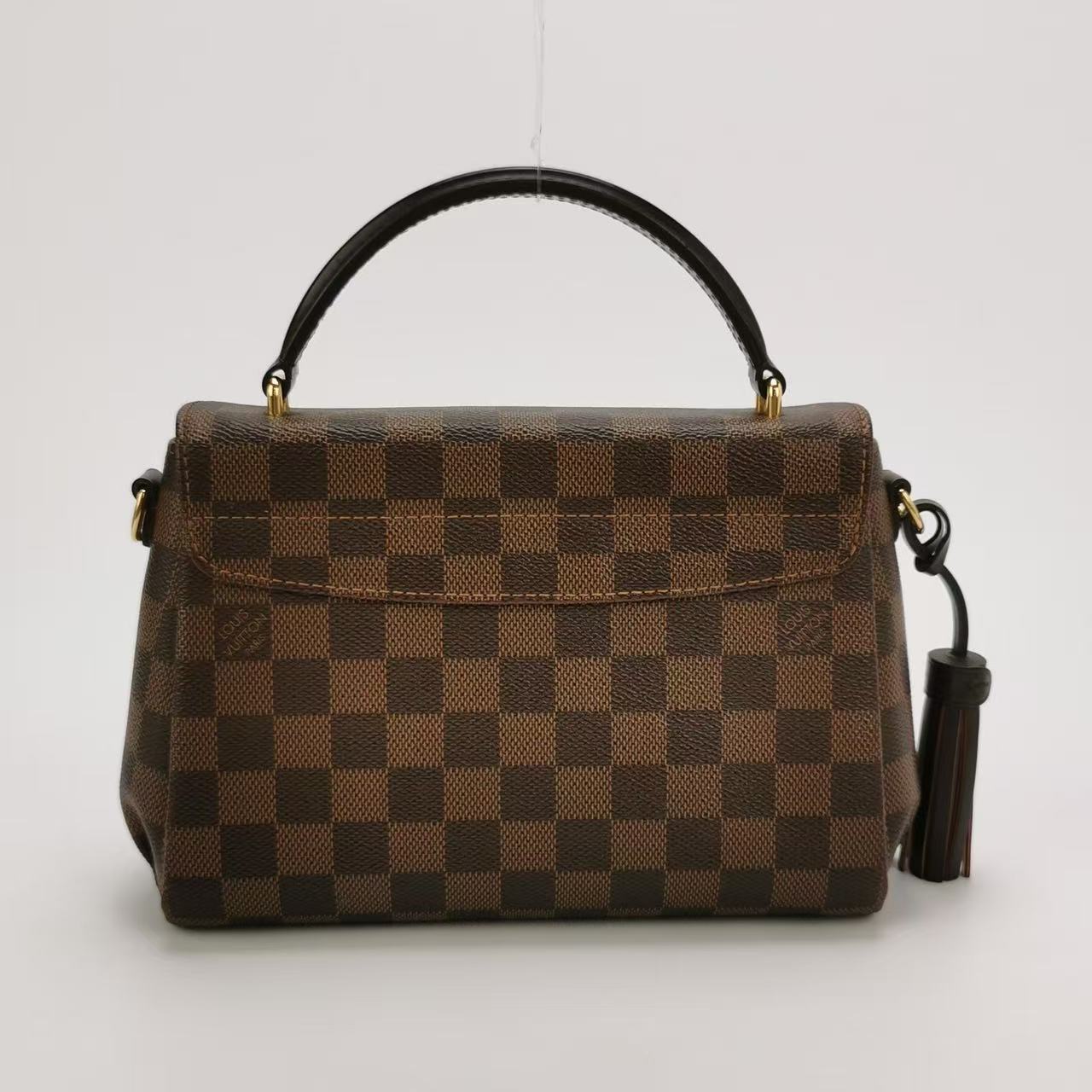 Louis Vuitton - Croisette - Damier Ebène coated canvas with cowhide leather trim - Brown with Red interior - (small)