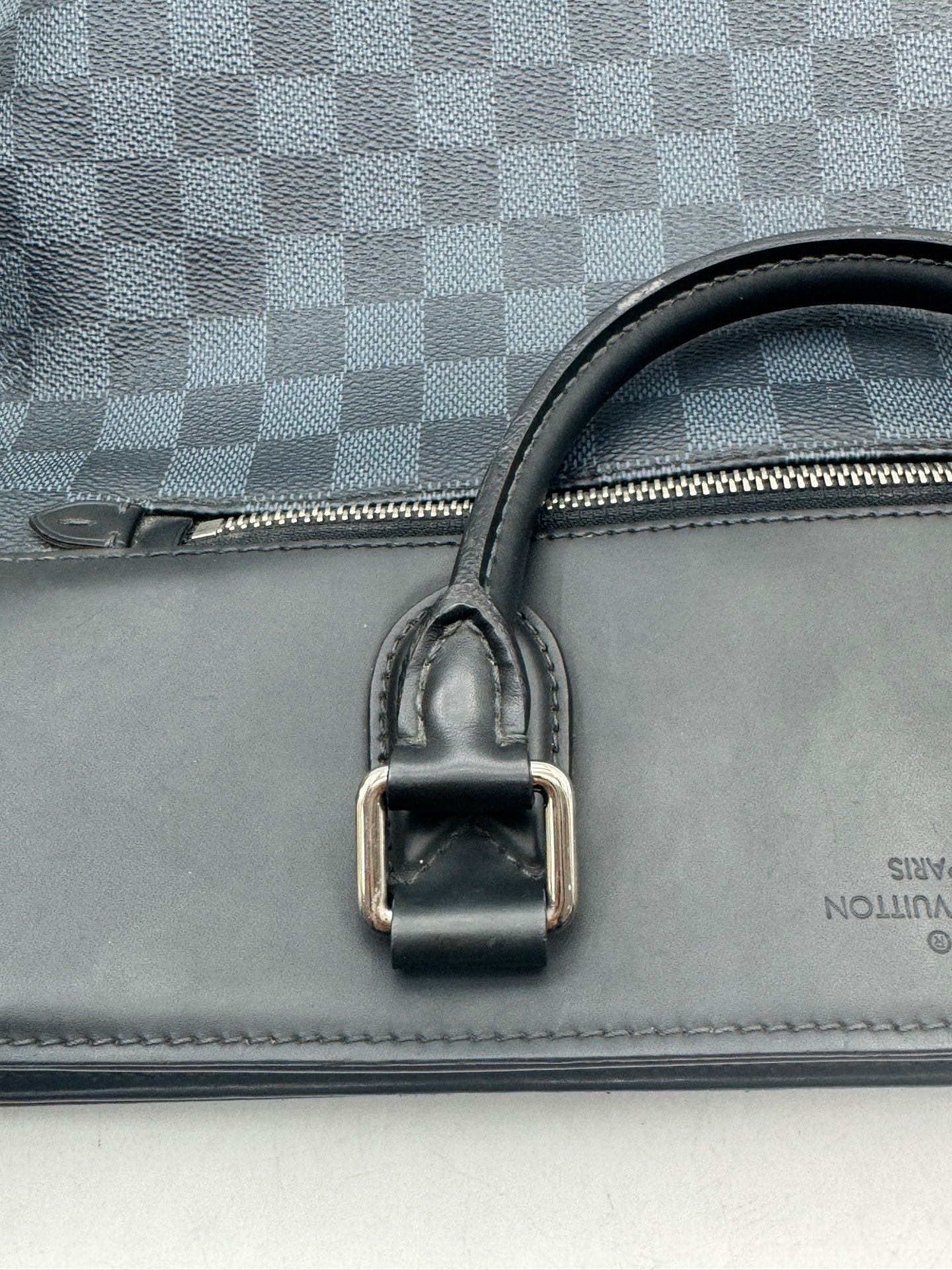 Louis Vuitton - Damier Graphite Commuter Briefcase Tote - Damier Graphite coated canvas with leather trim - Blue - (Large)
