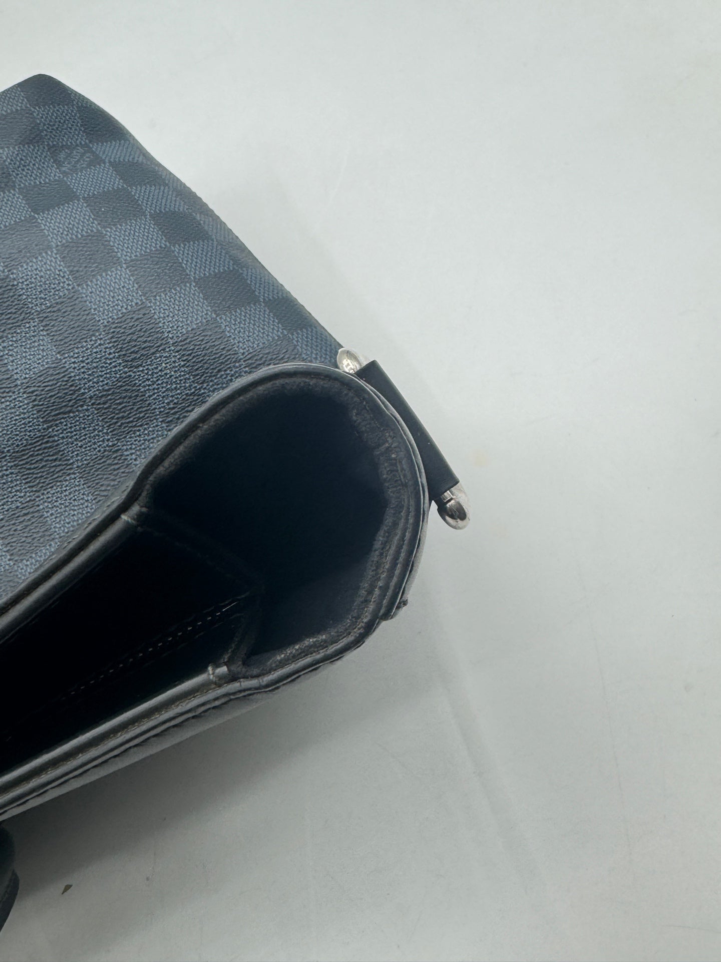 Louis Vuitton - Damier Graphite Commuter Briefcase Tote - Damier Graphite coated canvas with leather trim - Blue - (Large)