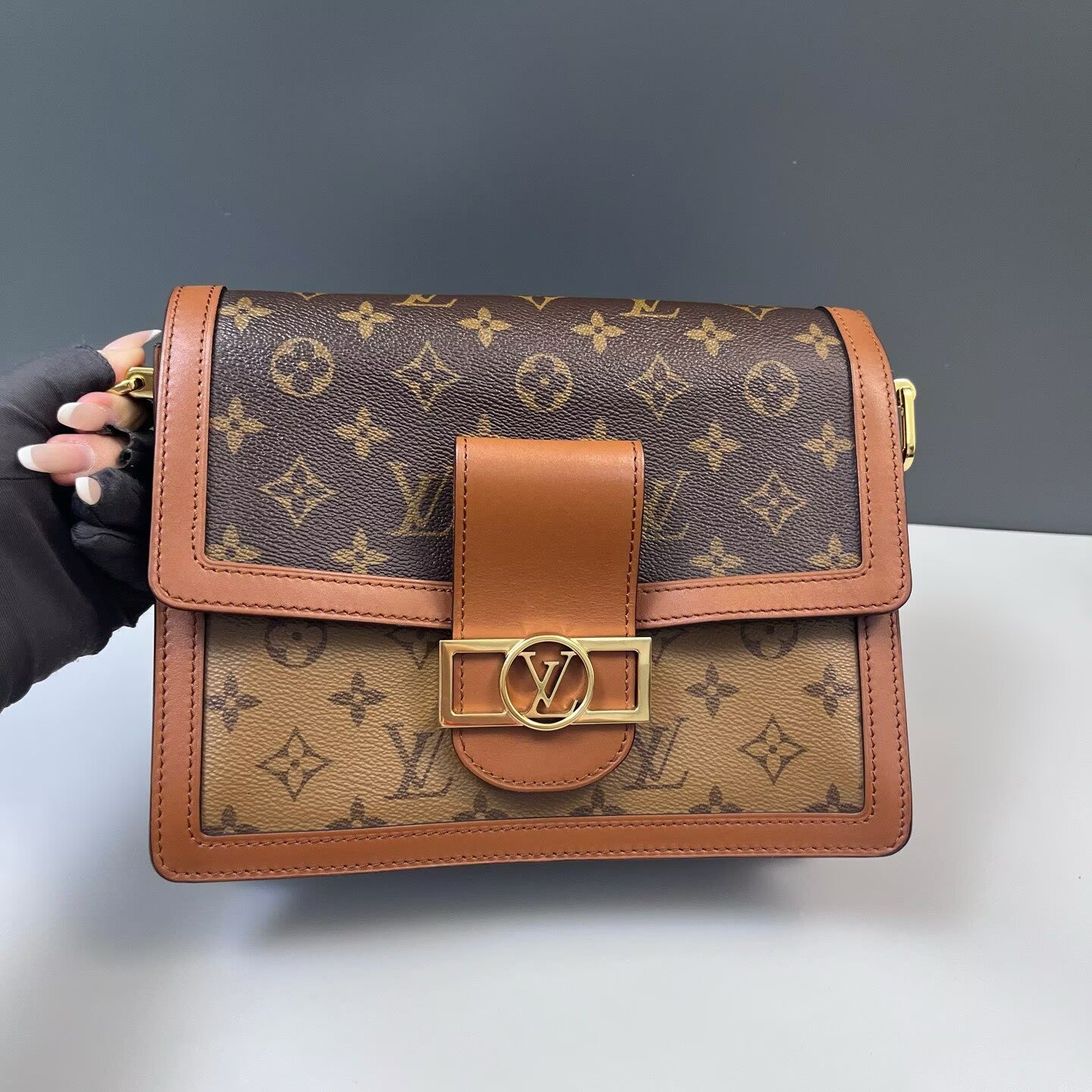 Louis Vuitton - Dauphine - Coated Canvas with Leather Trim - Brown - (medium)
