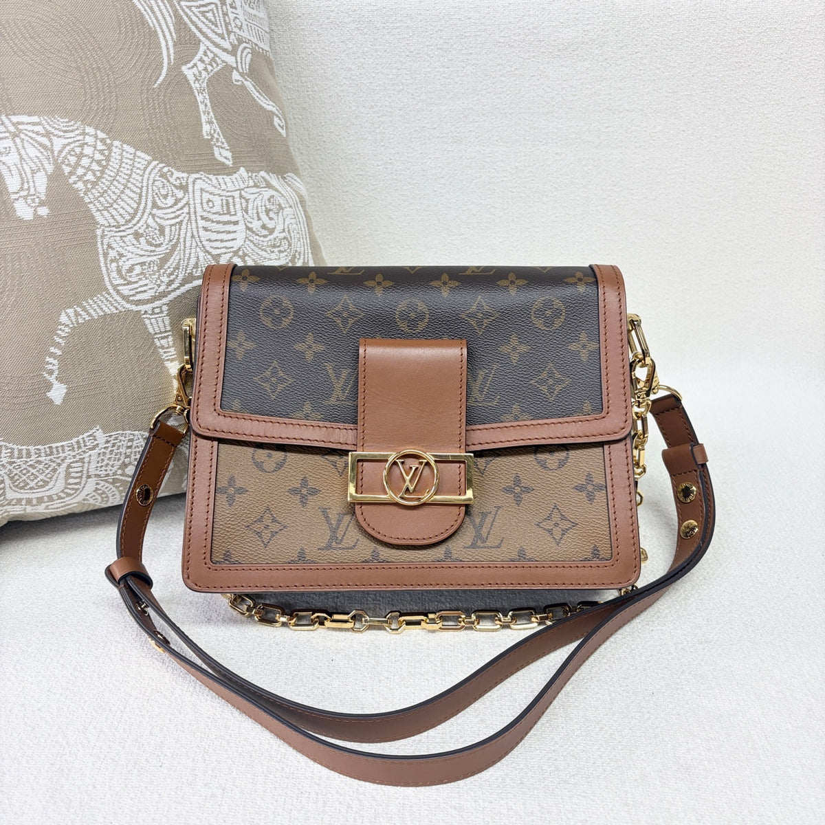 Louis Vuitton - Dauphine - Leather - Brown - (medium)