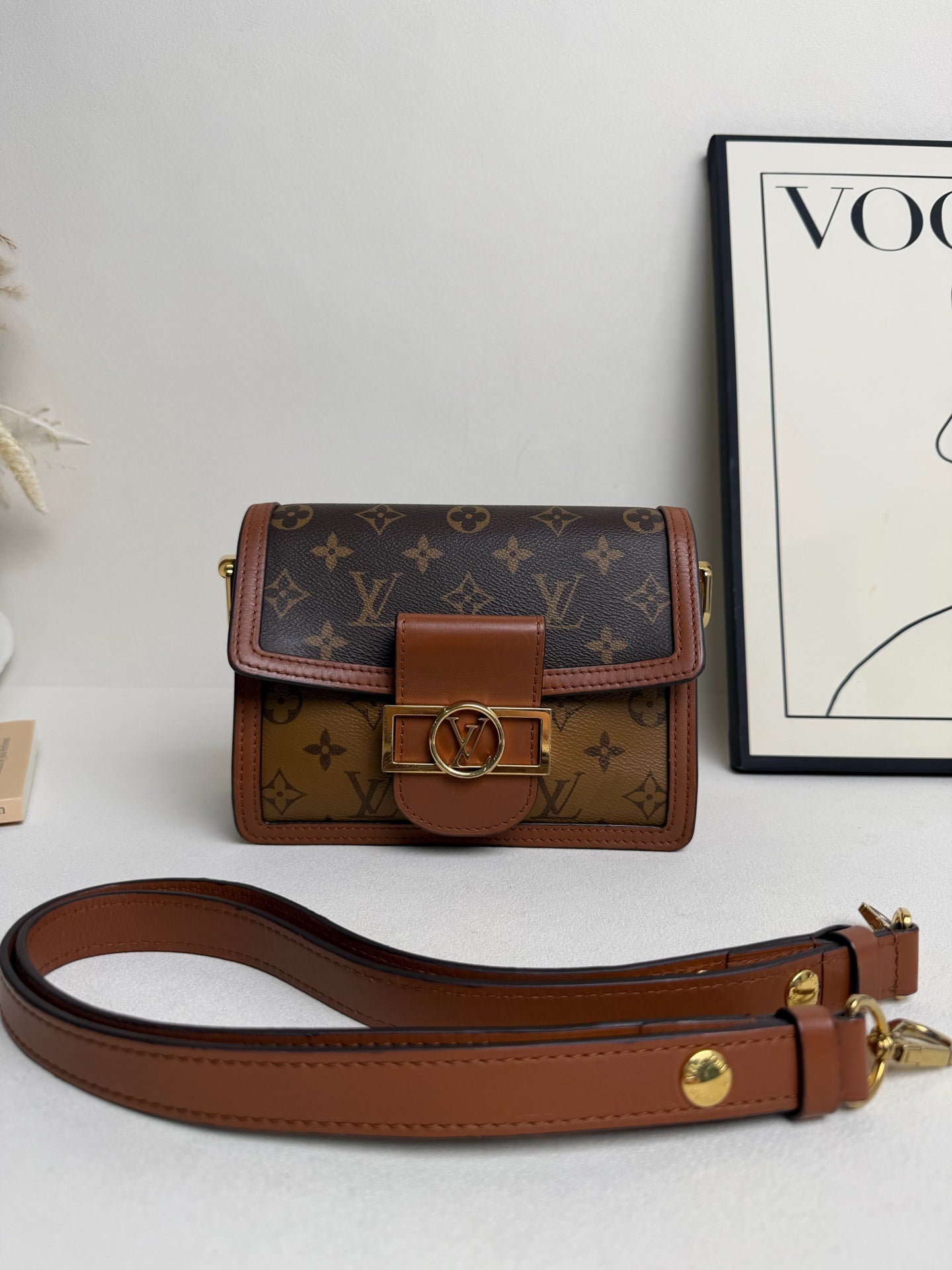 Louis Vuitton - Dauphine - Leather - Brown - (Small)