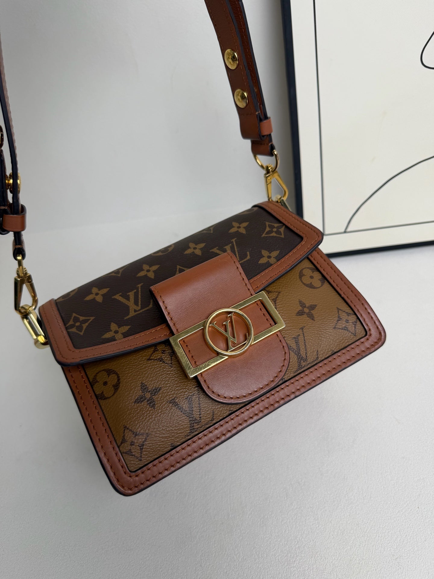 Louis Vuitton - Dauphine - Leather - Brown - (Small)