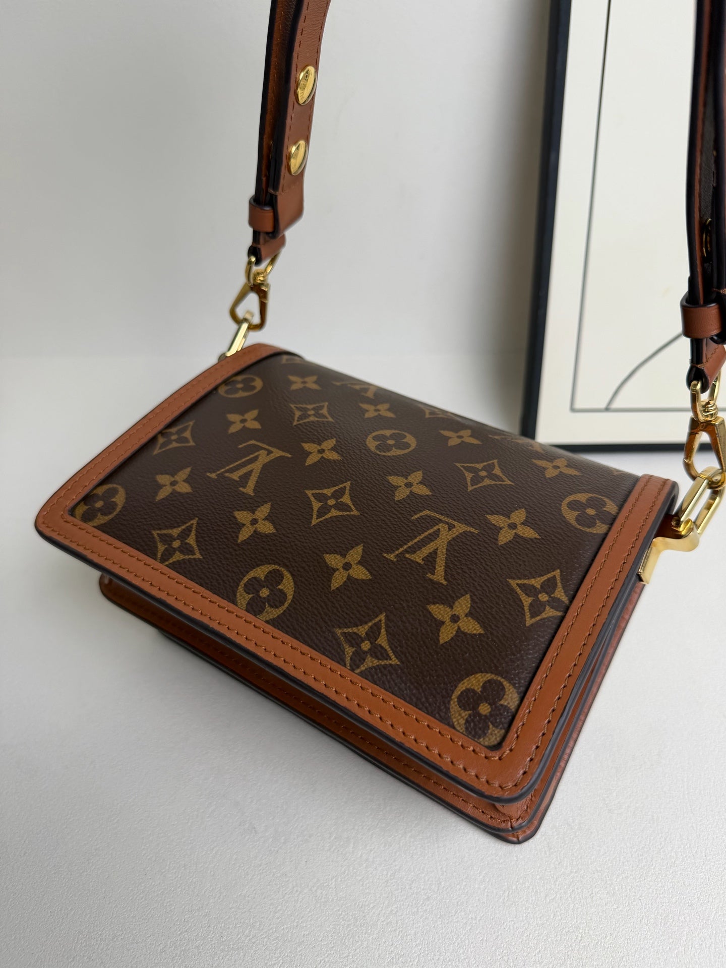 Louis Vuitton - Dauphine - Leather - Brown - (Small)
