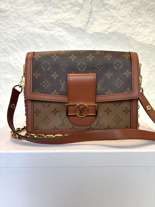 Louis Vuitton - Dauphine M45958 - Coated canvas with leather trim - Brown - (medium)