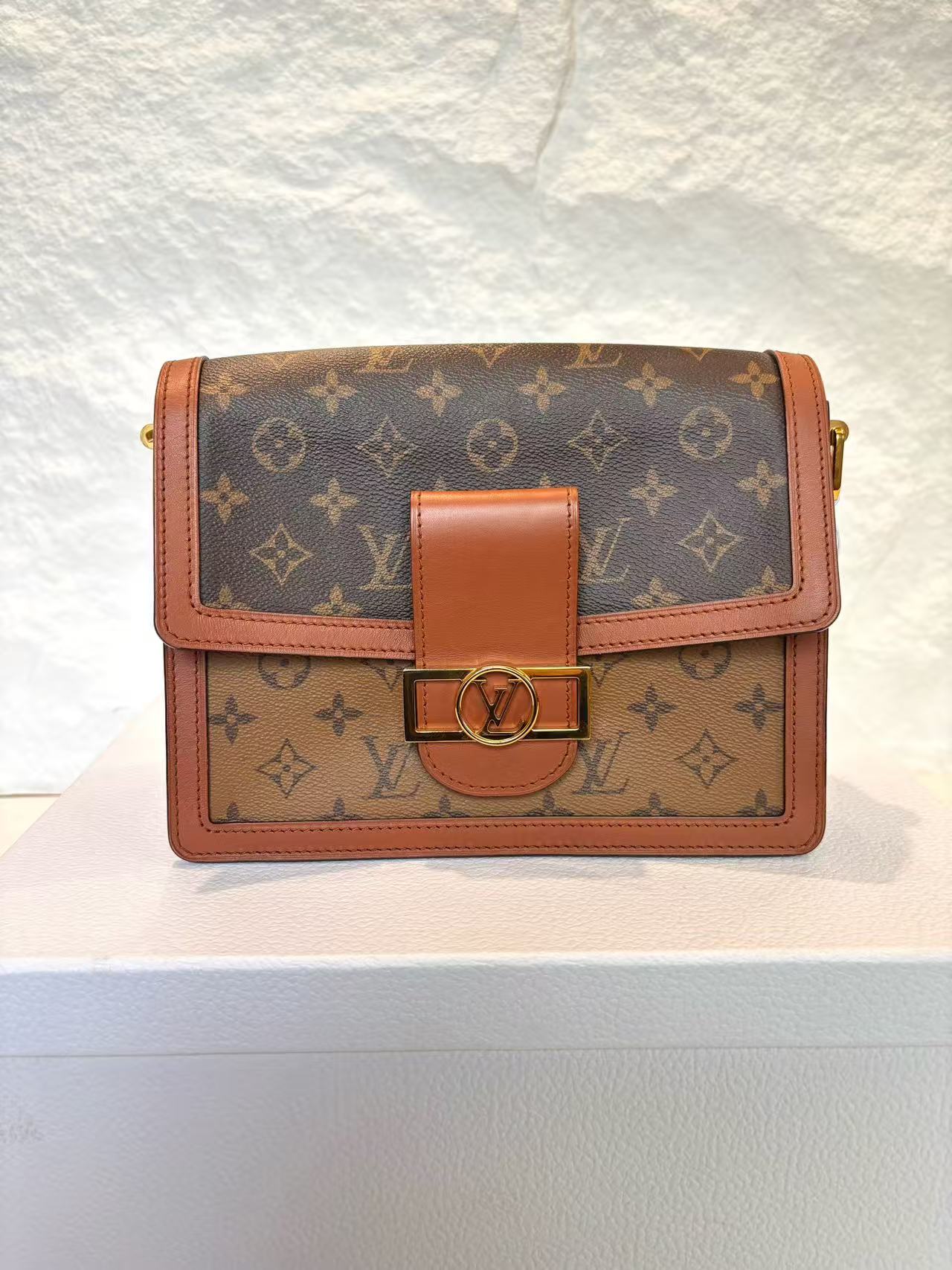 Louis Vuitton - Dauphine M45958 - Coated canvas with leather trim - Brown - (medium)