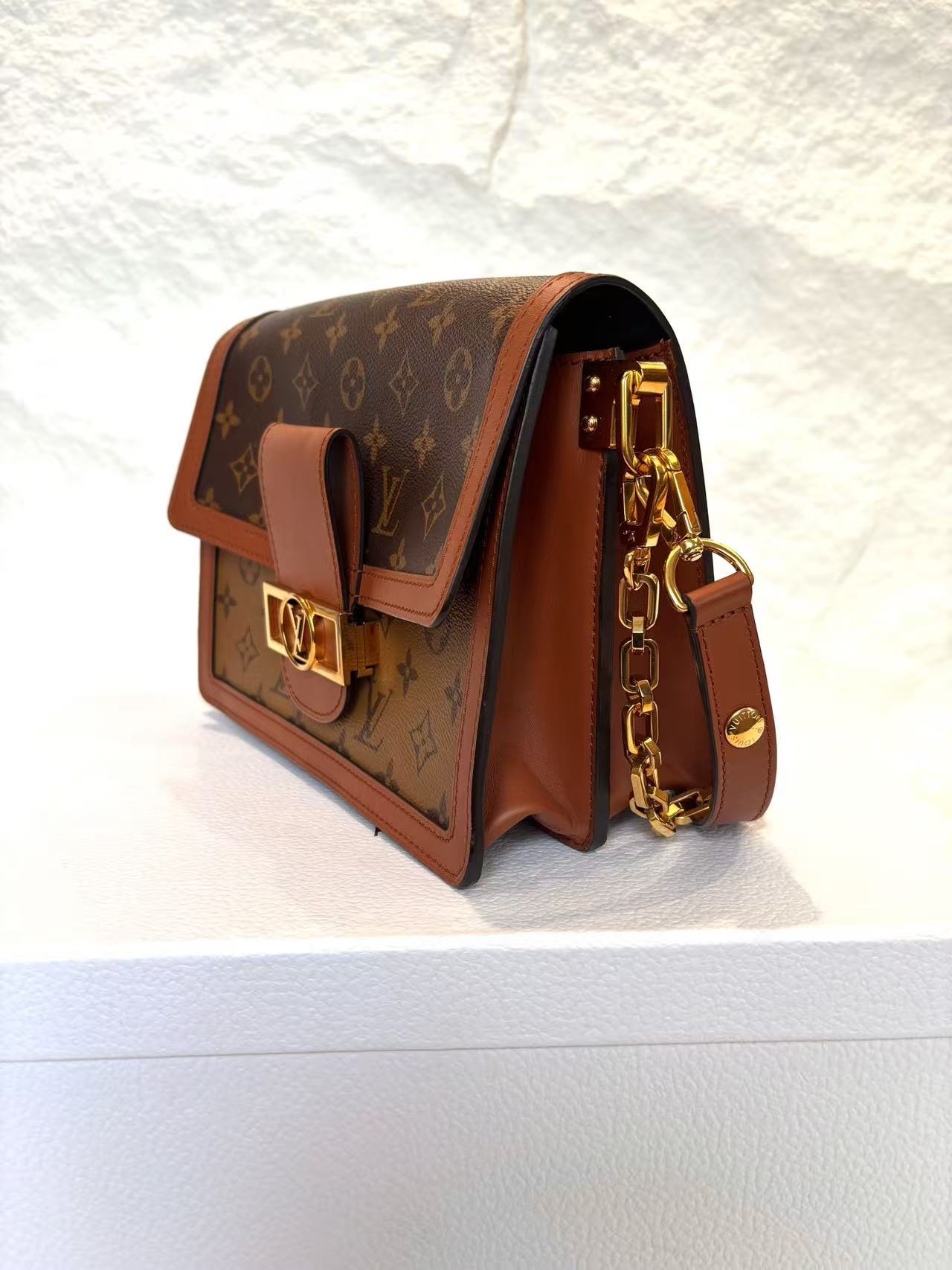 Louis Vuitton - Dauphine M45958 - Coated canvas with leather trim - Brown - (medium)