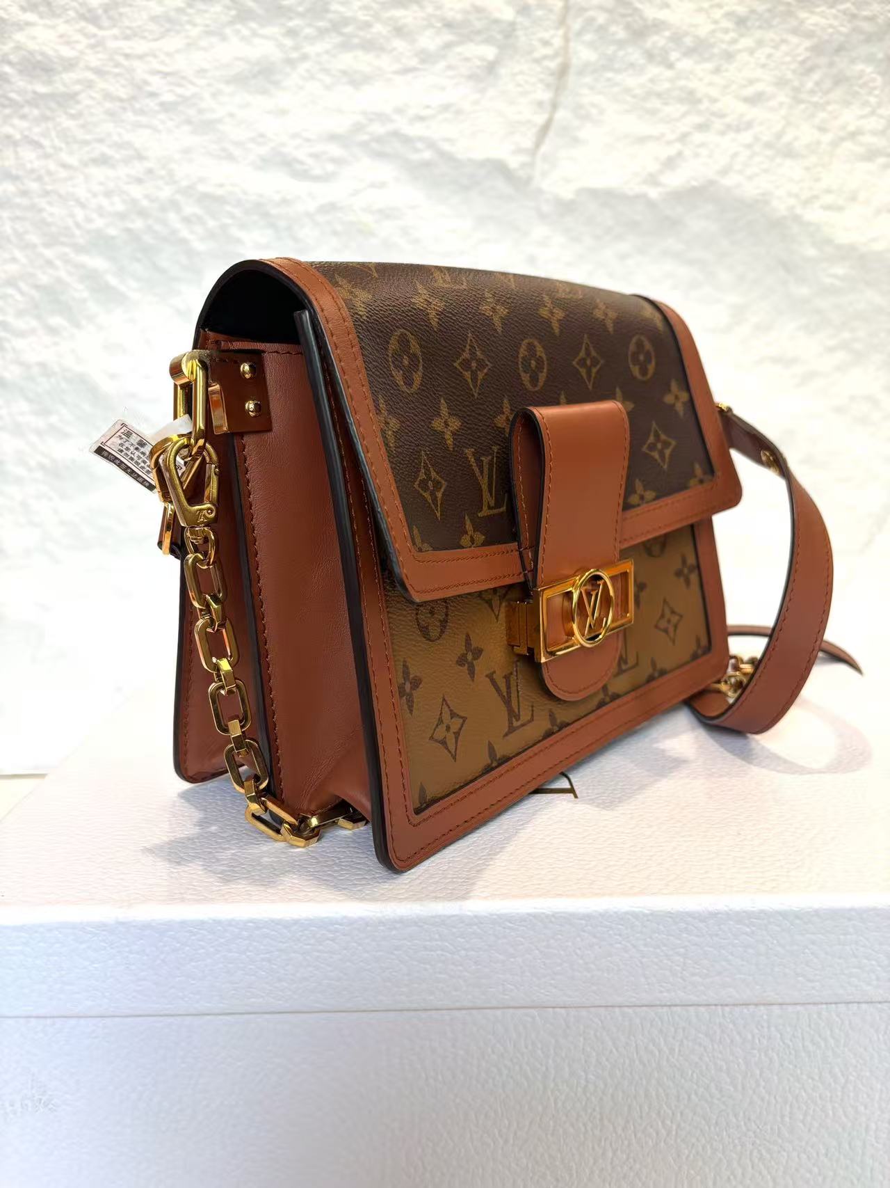 Louis Vuitton - Dauphine M45958 - Coated canvas with leather trim - Brown - (medium)