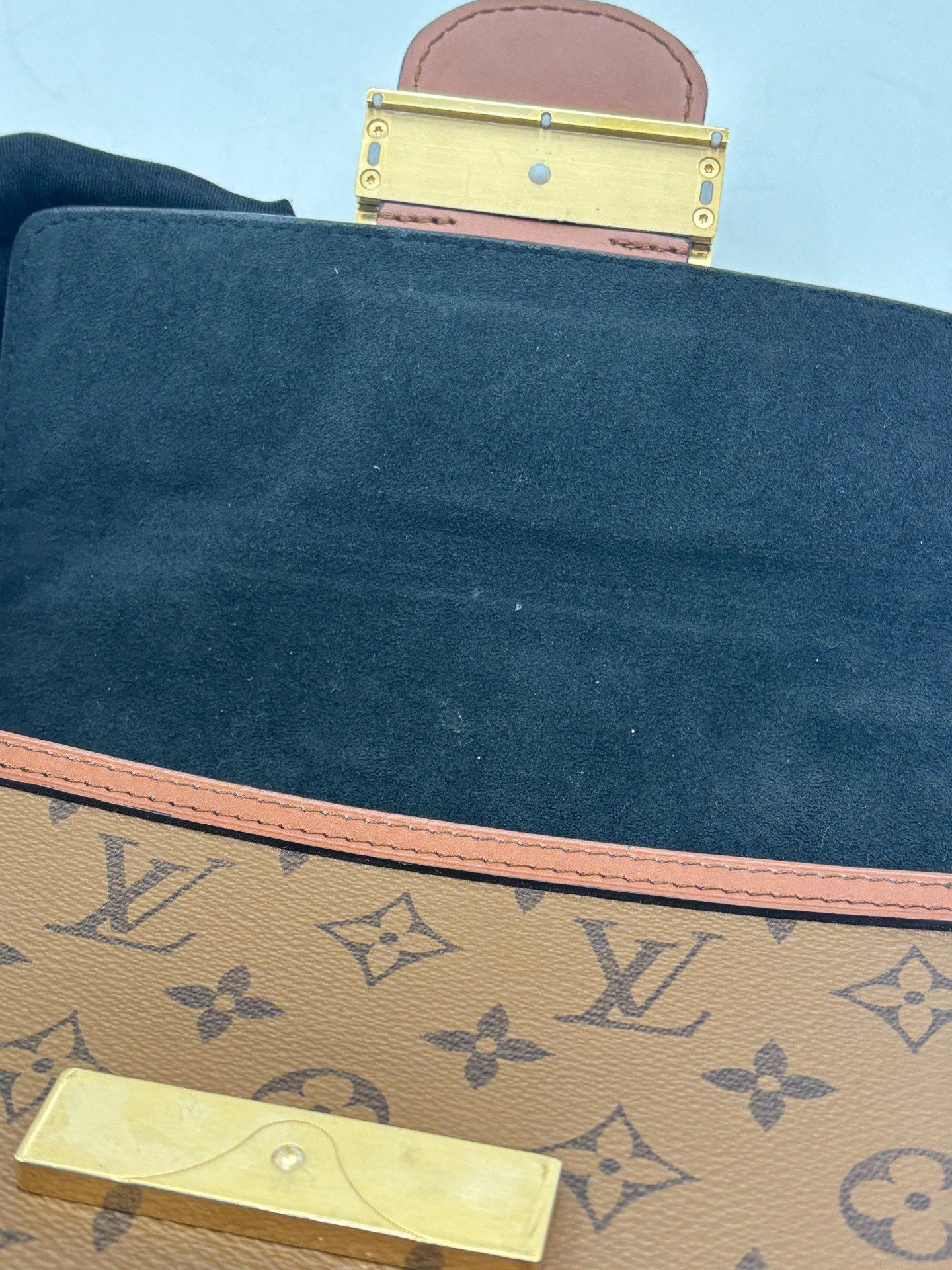 Louis Vuitton - Dauphine Mini - Monogram canvas with leather trim - Brown and Caramel - (mini)
