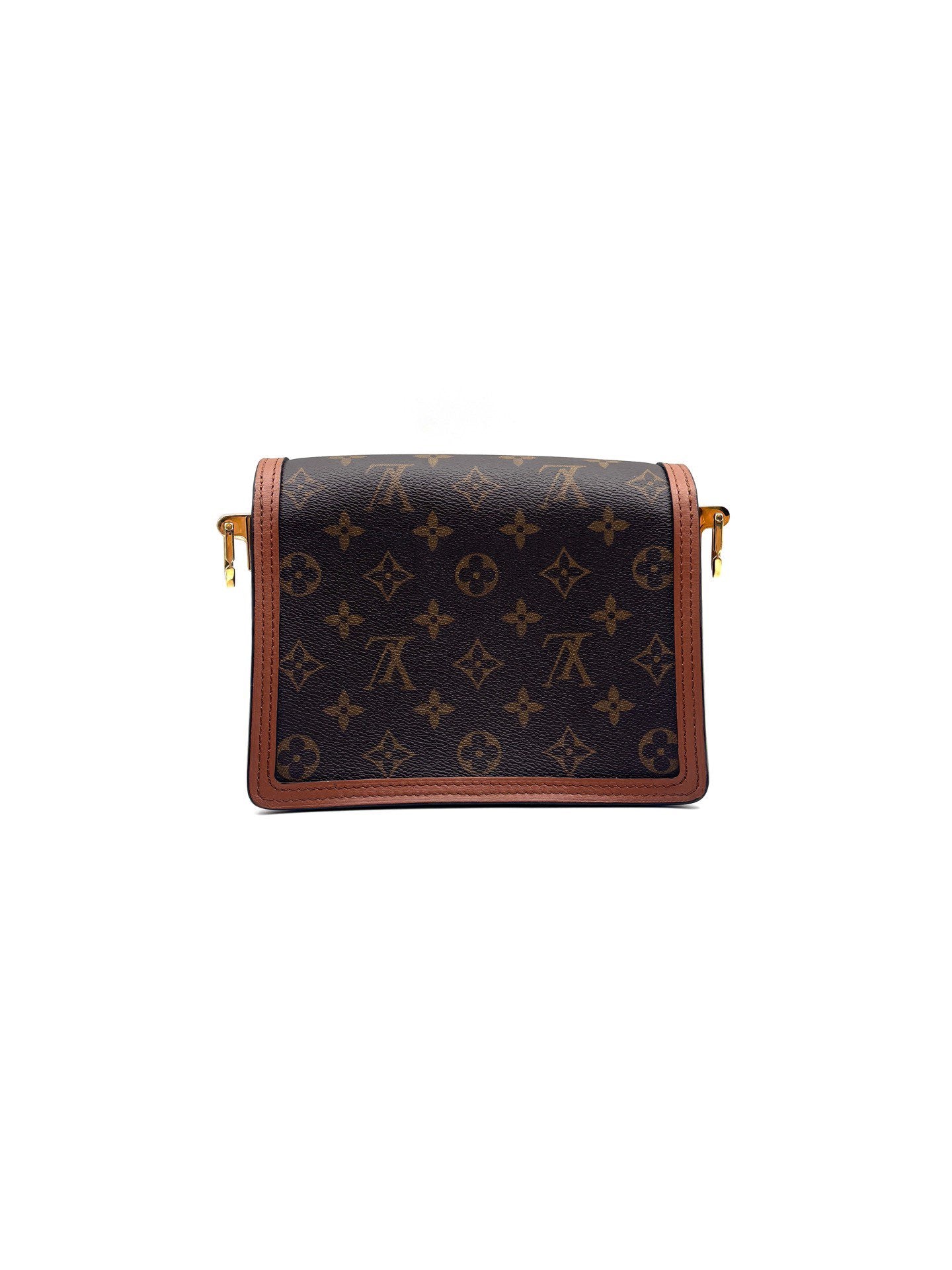 Louis Vuitton - Dauphine Mini - Monogram canvas with leather trim - Brown and Caramel - (mini)