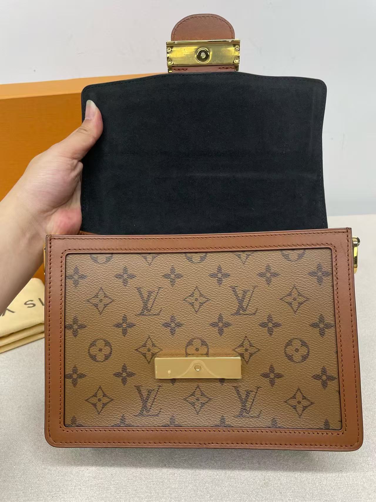Louis Vuitton - Dauphine MM - Monogram canvas and leather - Brown - (medium)