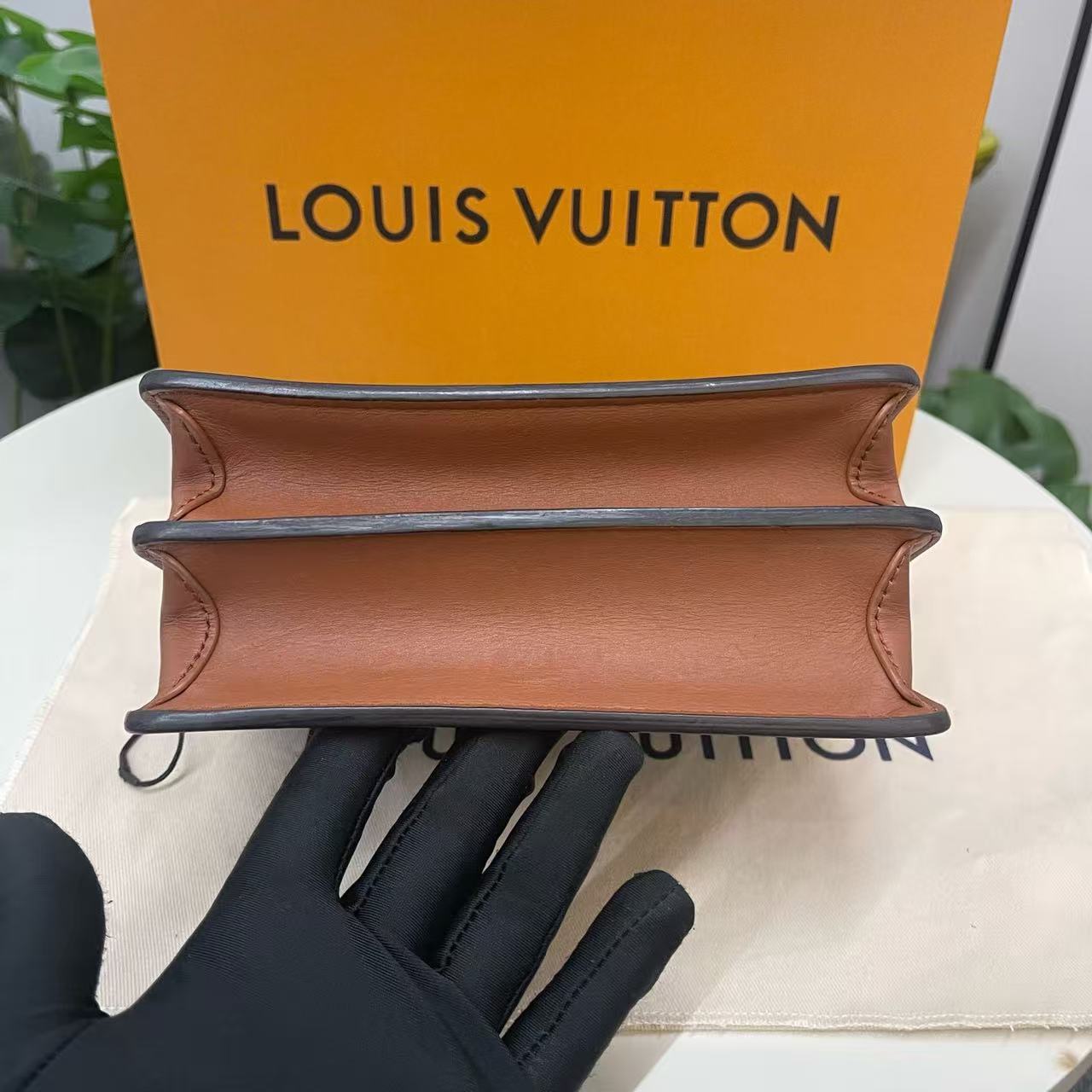 Louis Vuitton - Dauphine MM - Monogram coated canvas with leather trim - Brown - (medium)
