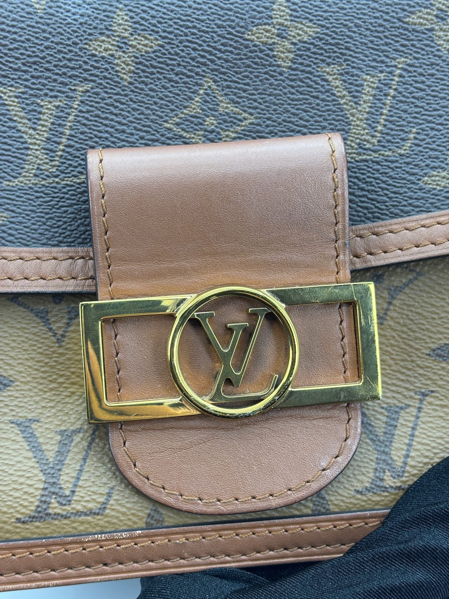 Louis Vuitton - Dauphine - Monogram coated canvas with calfskin trim - Brown - (mini)