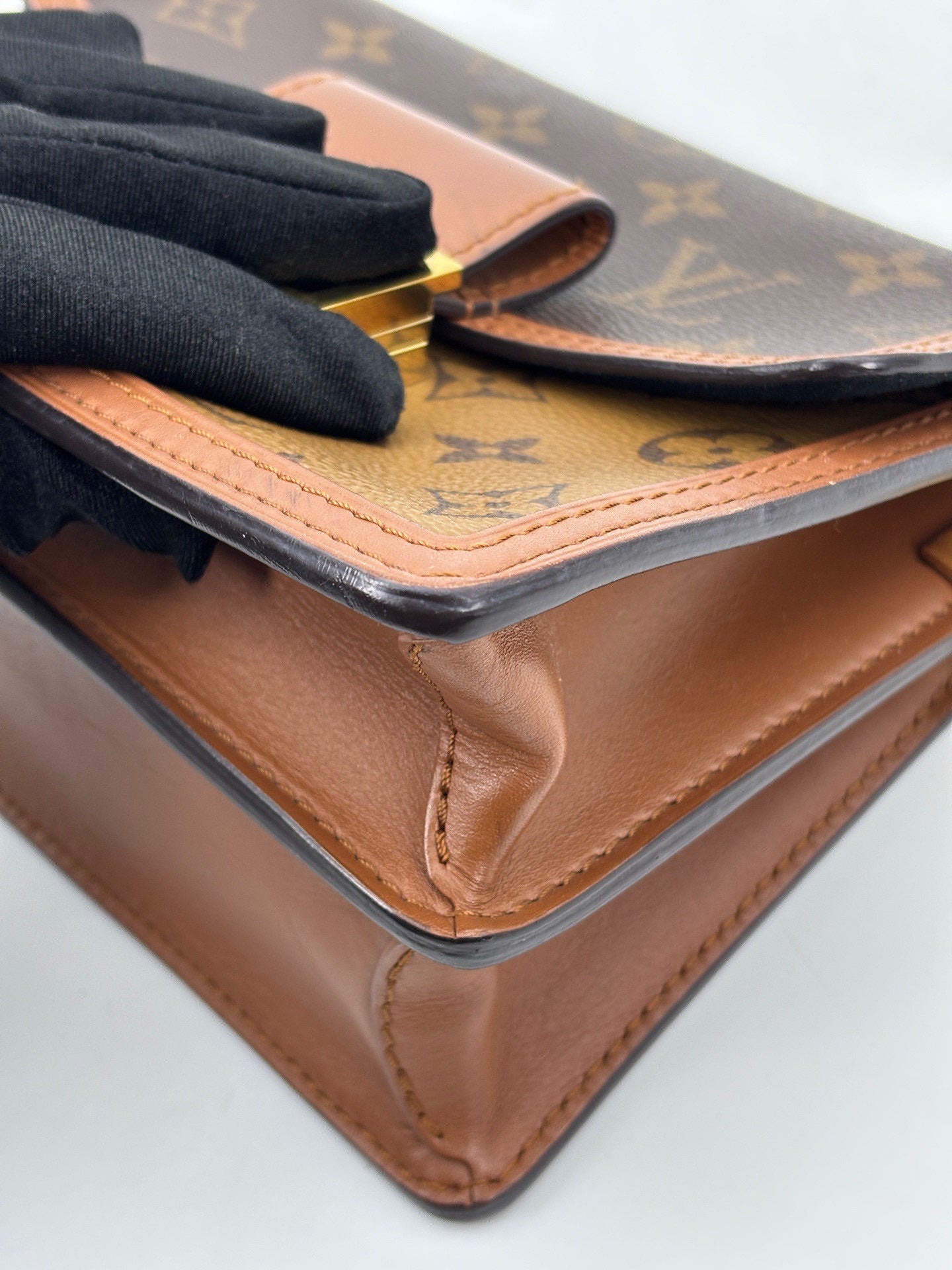Louis Vuitton - Dauphine - Monogram coated canvas with calfskin trim - Brown - (mini)