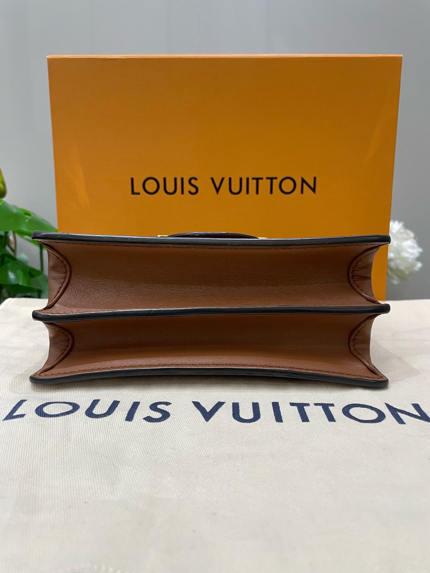 Louis Vuitton - Dauphine Small Shoulder Bag - Monogram Canvas and Leather - Brown - (small)