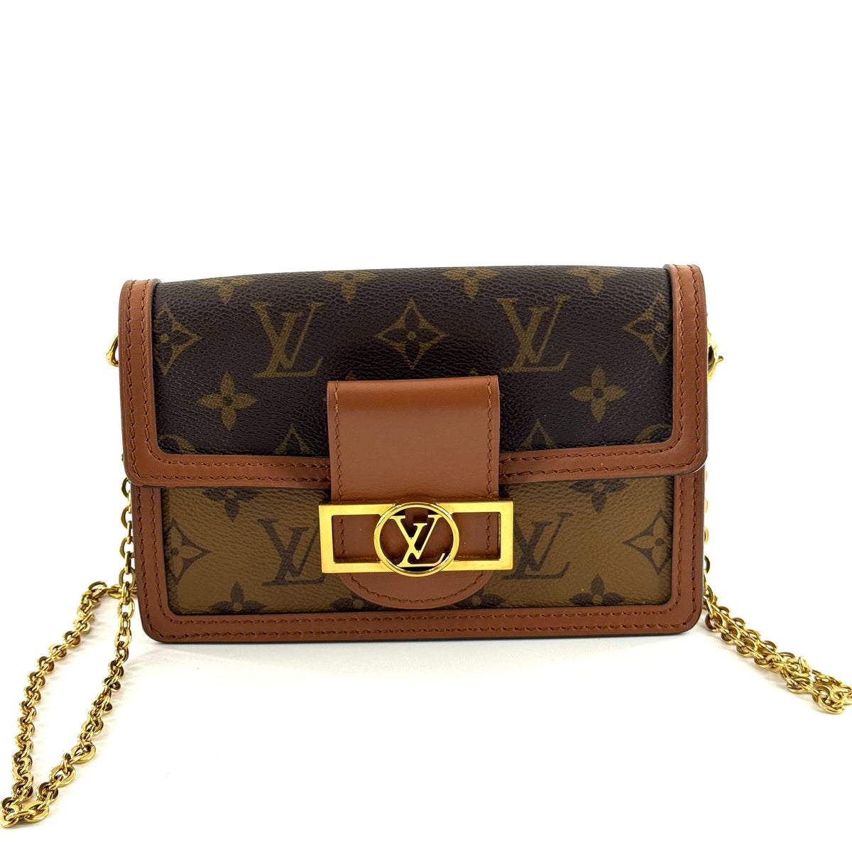 Louis Vuitton - Dauphine WOC - Leather - Brown - (mini)