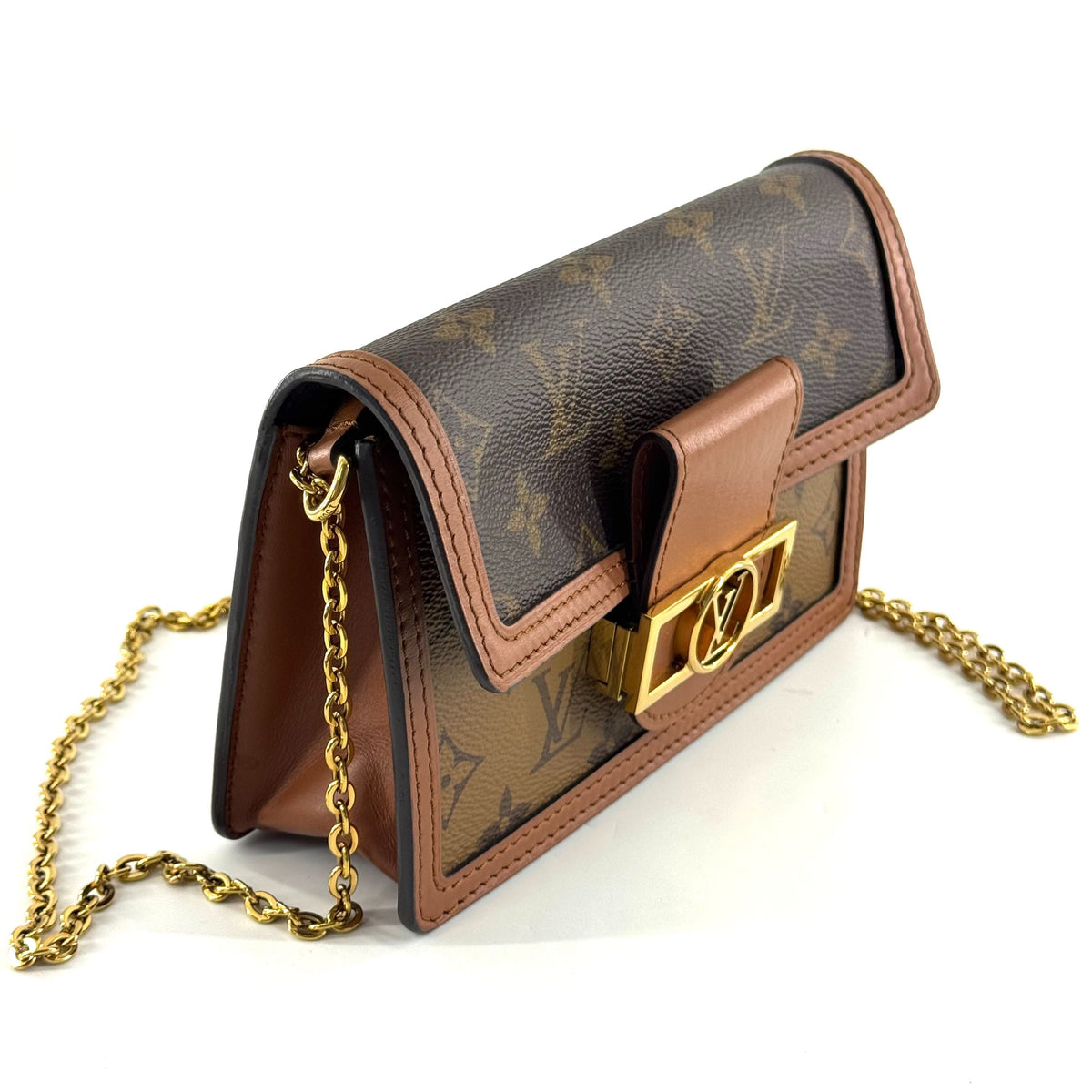 Louis Vuitton - Dauphine WOC - Leather - Brown - (mini)