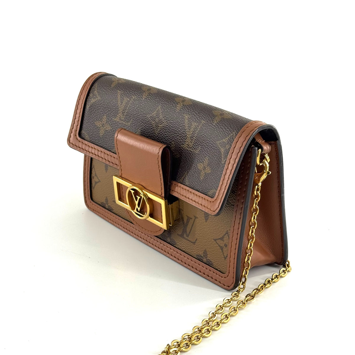 Louis Vuitton - Dauphine WOC - Leather - Brown - (mini)