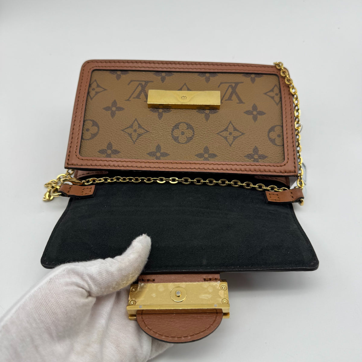 Louis Vuitton - Dauphine WOC - Leather - Brown - (mini)