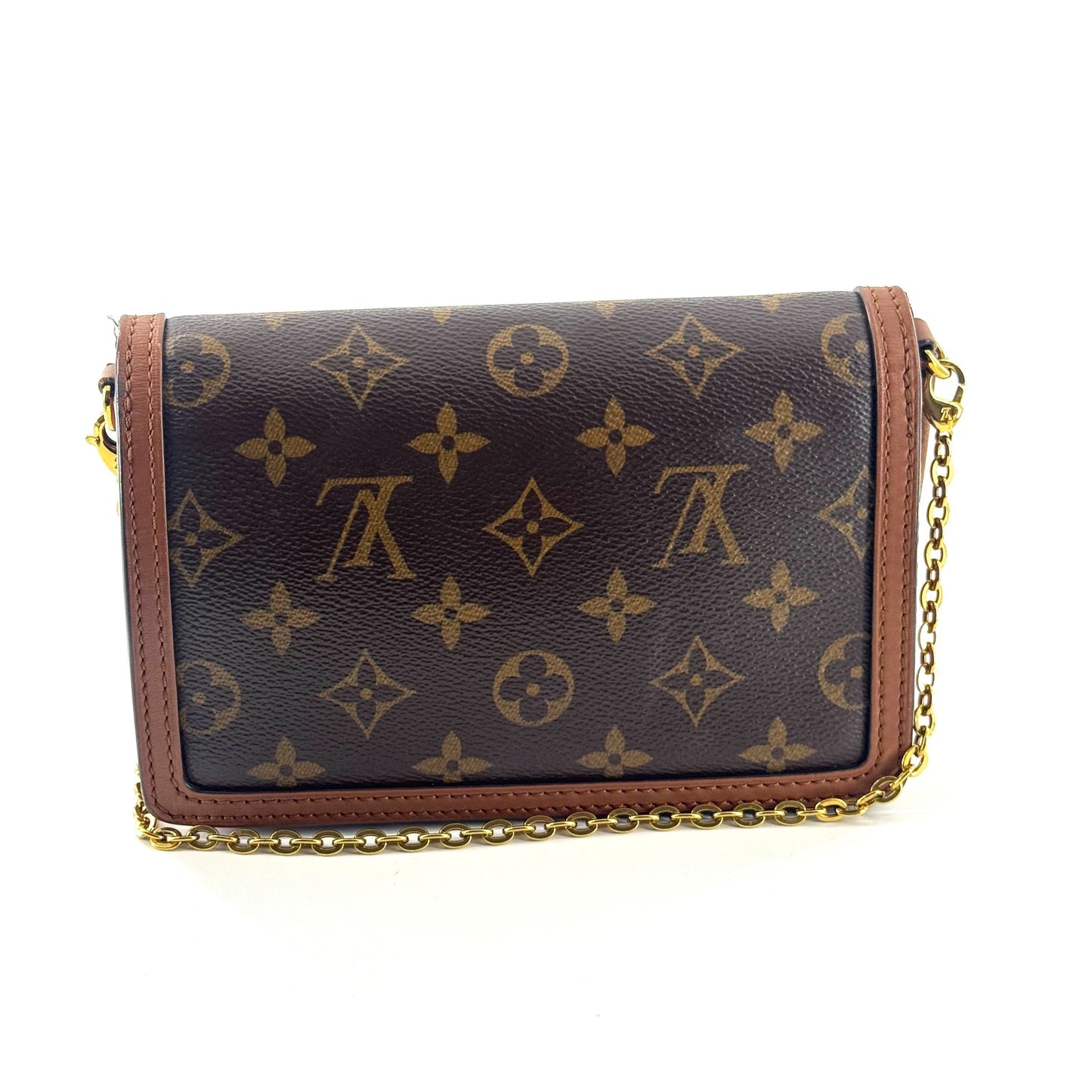 Louis Vuitton - Dauphine WOC - Monogram coated canvas with leather trim - Brown - (mini)