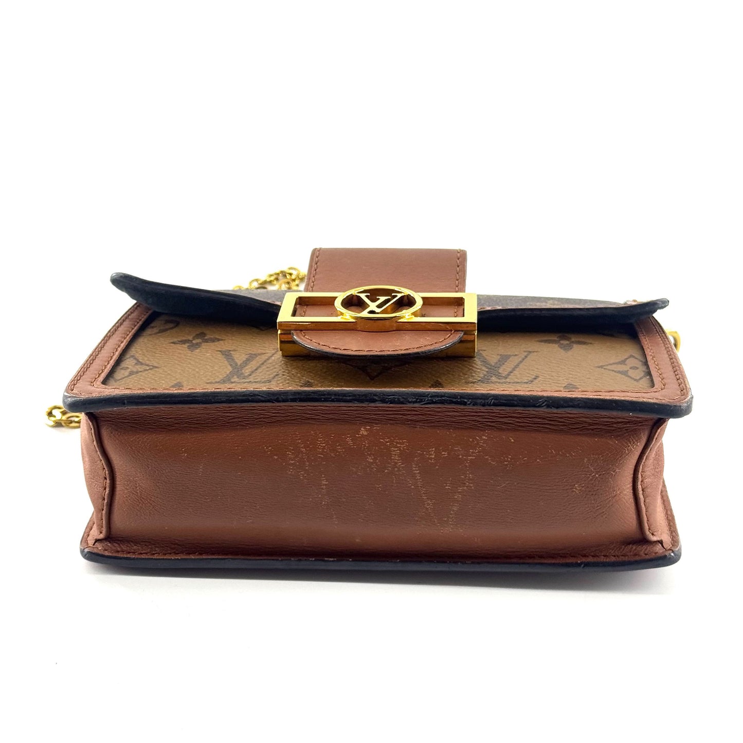 Louis Vuitton - Dauphine WOC - Monogram coated canvas with leather trim - Brown - (mini)