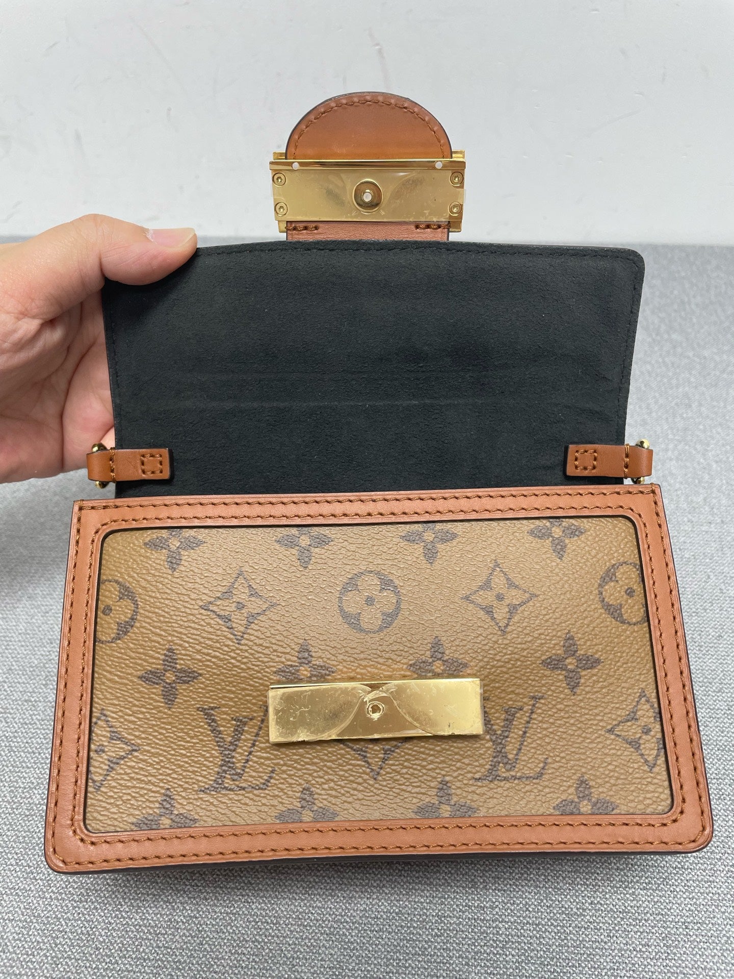 Louis Vuitton - Dauphine WOC - Synthetic - Brown - (mini)