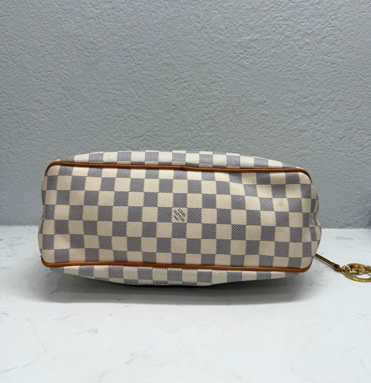 Louis Vuitton - Delightful PM - Damier Azur coated canvas with Vachetta leather trim - White - (small)