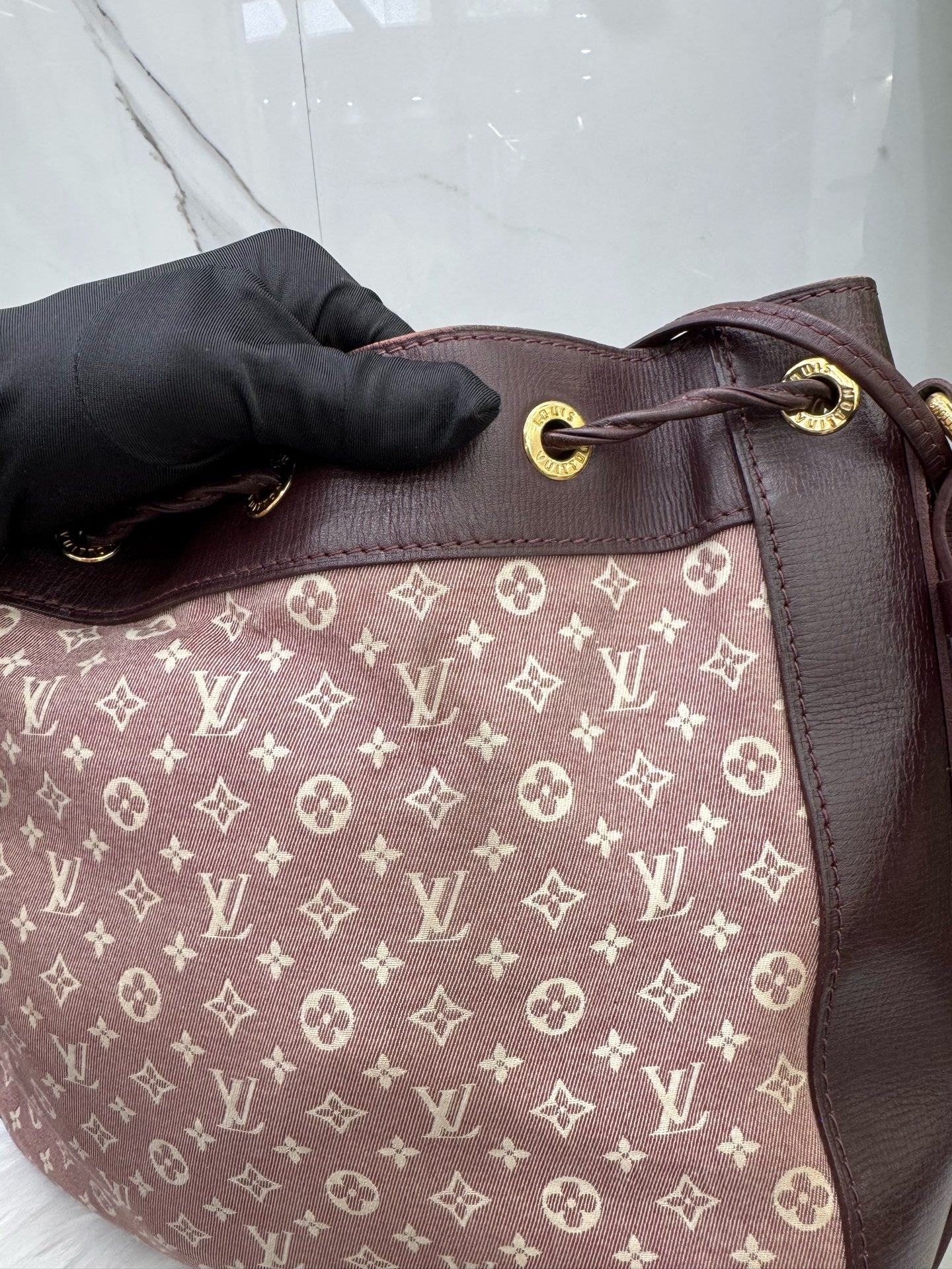 Louis Vuitton - Denim Monogram Bucket Bag - Denim - Jeans - Pink - (medium)