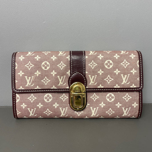 Louis Vuitton - Denim Monogram Long Wallet - Denim - Jeans - Pink - (Large)