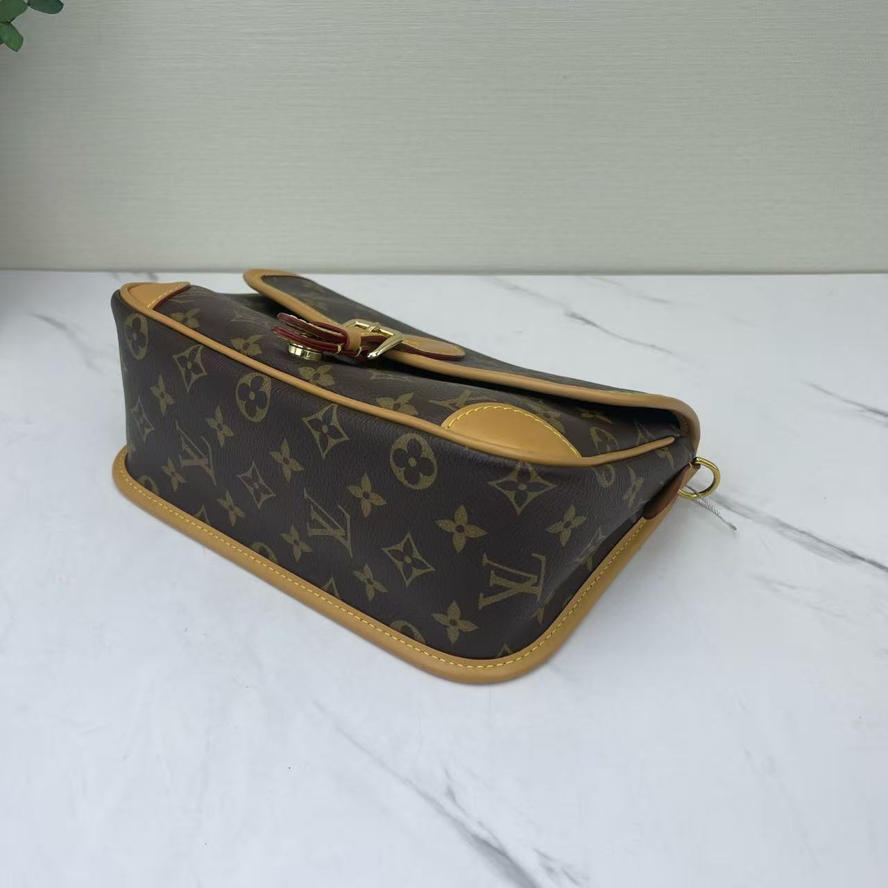 Louis Vuitton - Diane - Monogram coated canvas with natural Vachetta leather trim - Brown - (medium)
