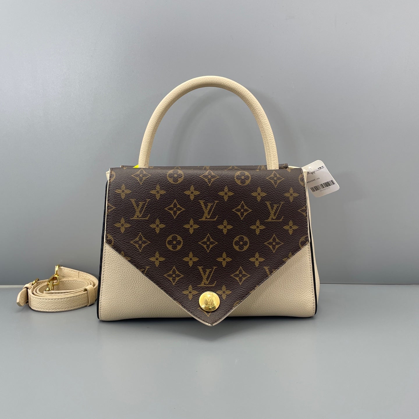 Louis Vuitton - Double V Handbag - Coated canvas and leather - Beige and Brown Monogram - (medium)