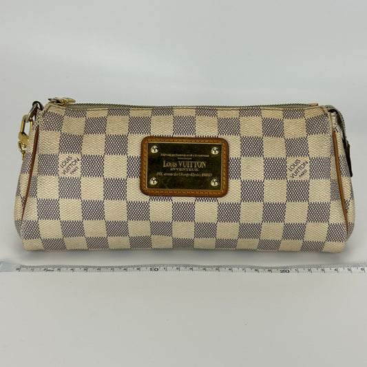 Louis Vuitton - Eva Pouch - Damier Azur coated canvas with natural cowhide leather trim - White - (mini)